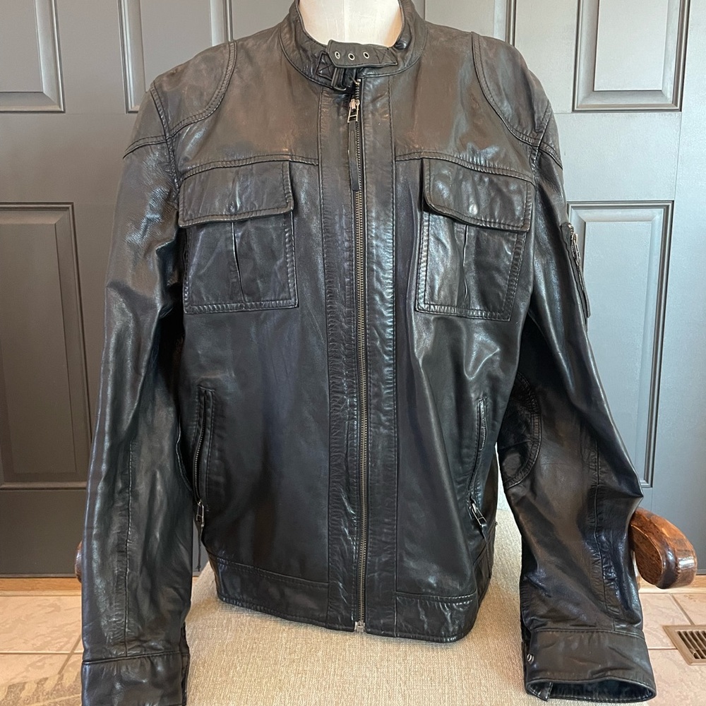 7 Diamonds leather jacket